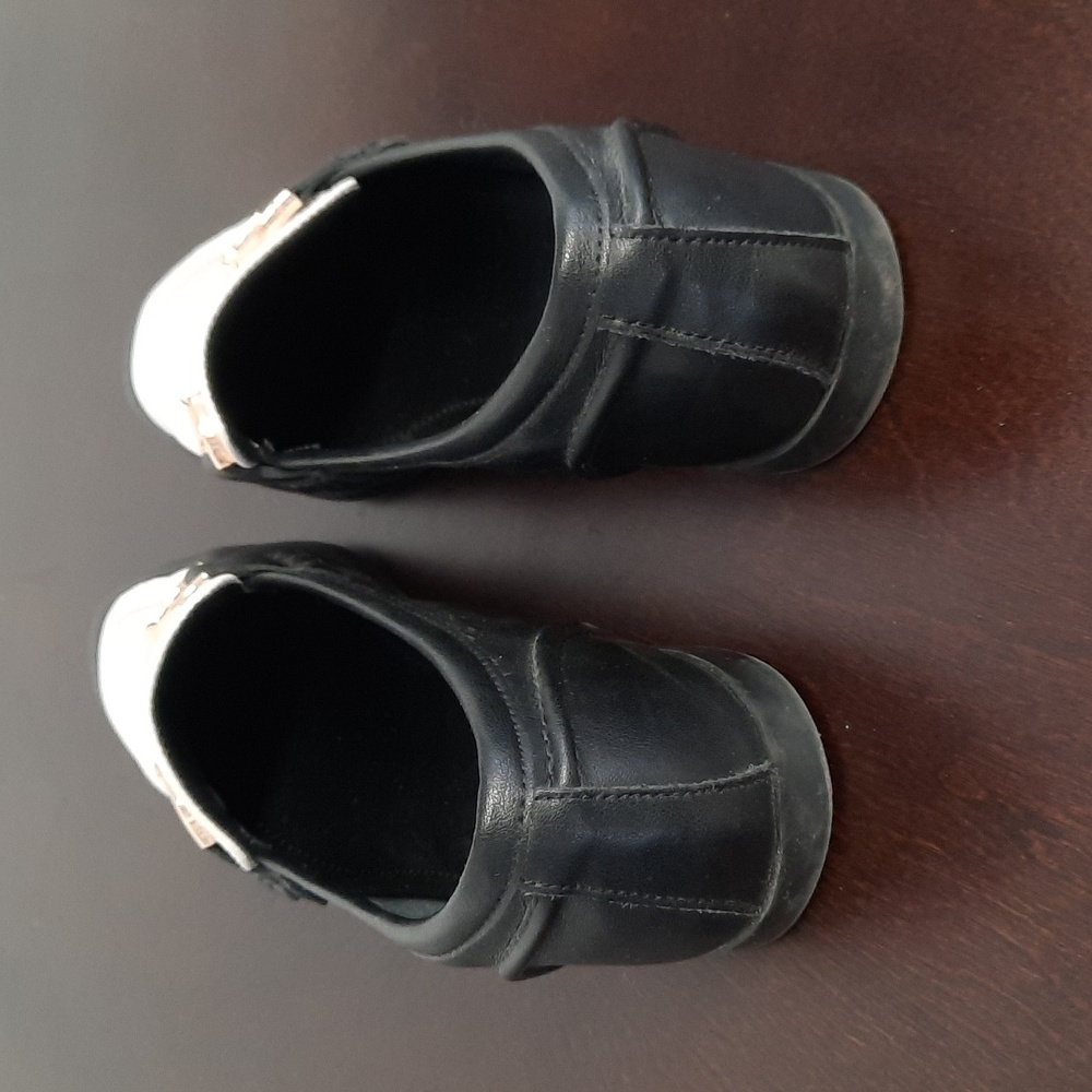 STEVE MADDEN LORAINE BLACK AND WHITE LOAFERS 8 - Picture 4 of 8